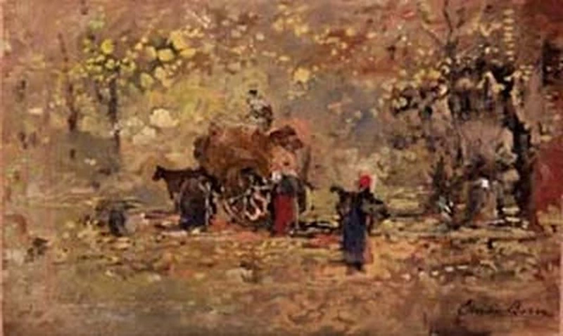 La raccolta del fogliame nel parco di Monza